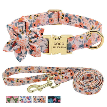 Lil' Bloomers Personalized Pet Collar and Leash Pet Collars & Harnesses KittyNook Cat Company